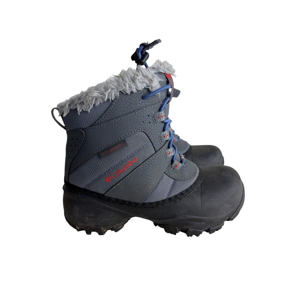 Columbia Girls Waterproof Boots Size 1 Insulated Snow Winter Rope Tow‎